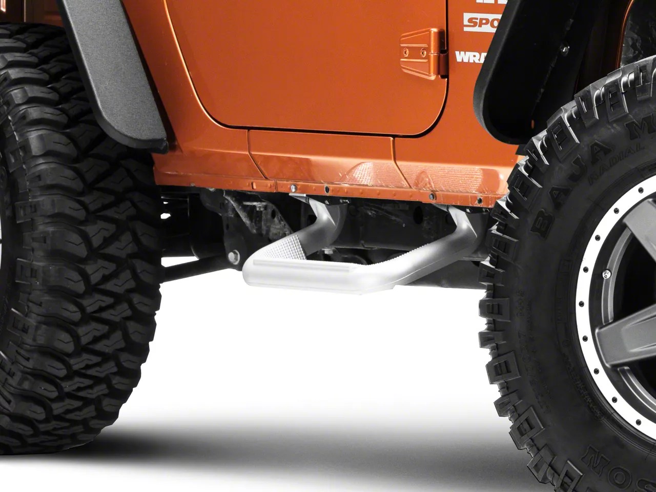 Carr Jeep Wrangler Super Hoop Steps Titanium Silver 121244 (0718