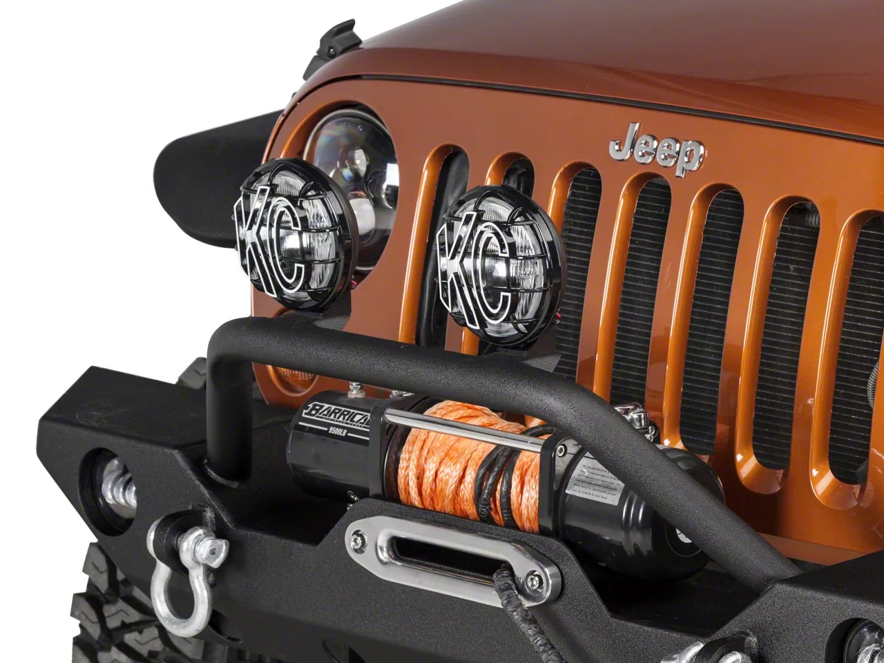 KC HiLiTES Jeep Wrangler 6 in. Apollo Pro Halogen Lights Driving Beam