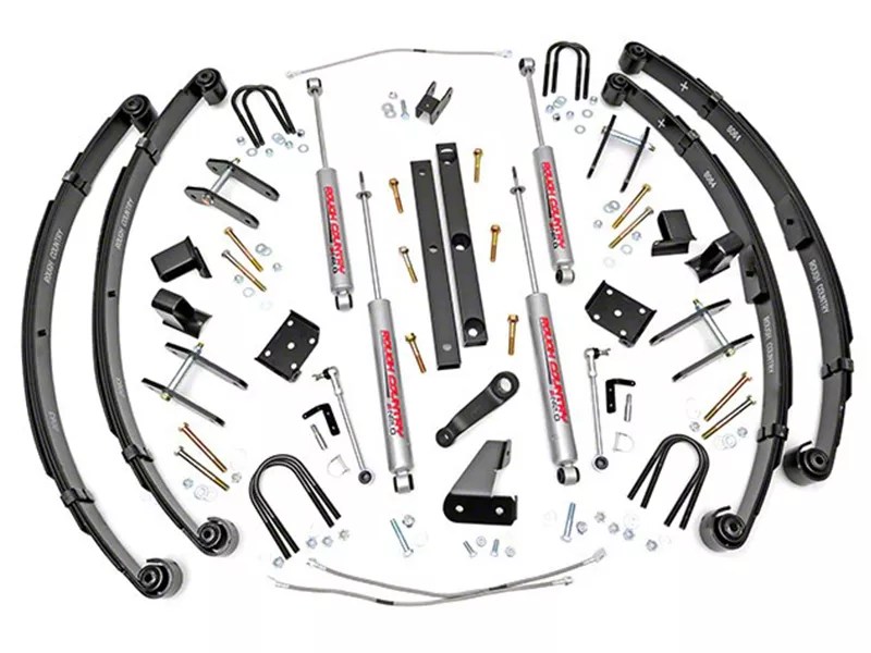 Rough Country Jeep Wrangler 4.5 in. XSeries Suspension Lift System w/ Military Wrap J103707 (87