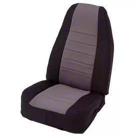 Smittybilt Jeep Wrangler Neoprene Seat Cover Set Front/Rear Charcoal