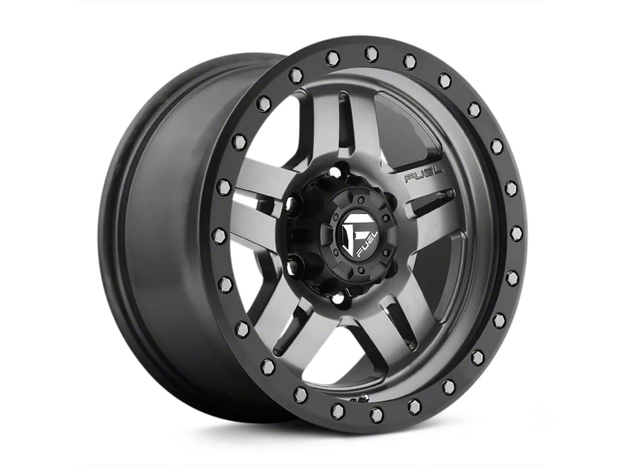 Fuel Wheels Wrangler Matte GunMetal ANZA Wheel 16x8 D55816807345 (07