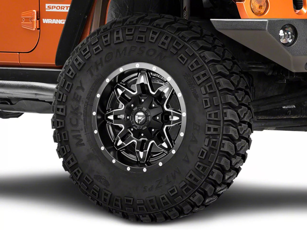 Fuel Wheels Jeep Wrangler Lethal Black Milled Wheel 17x9 D56717902645