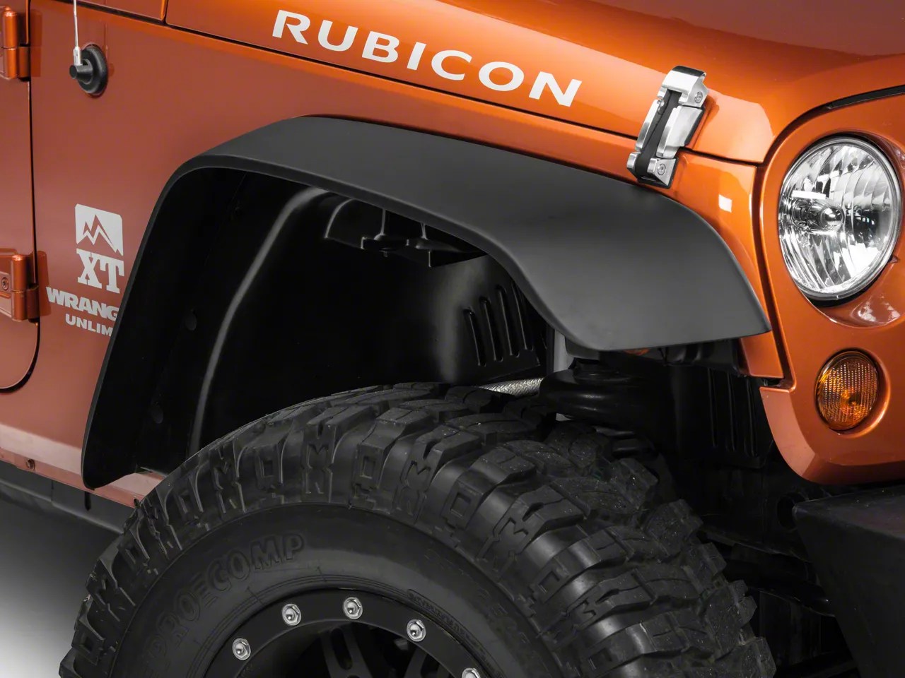 RedRock 4x4 Jeep Wrangler Flat Fender Flares w/ Fender Liner Kit