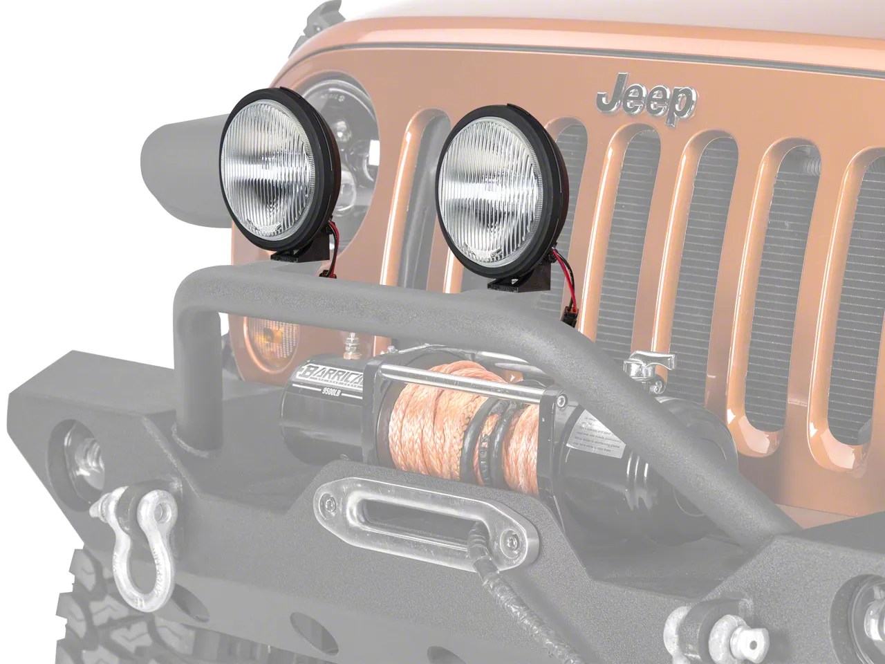 KC HiLiTES Wrangler 6 in. Apollo Halogen Lights Fog Beam Pair 157