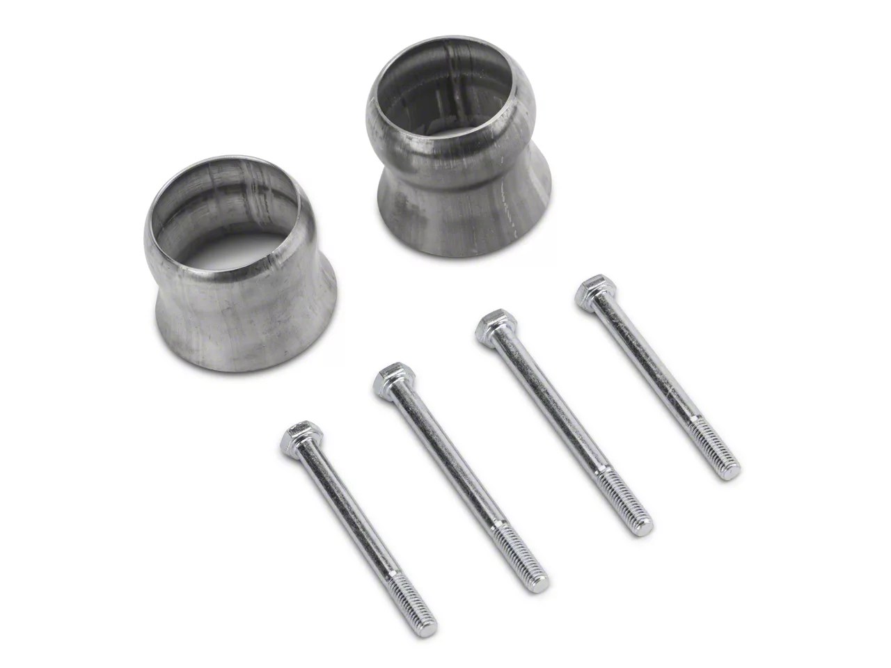 Mammoth Jeep Wrangler Exhaust Spacer Kit for 2.5 in.+ Lift Stainless