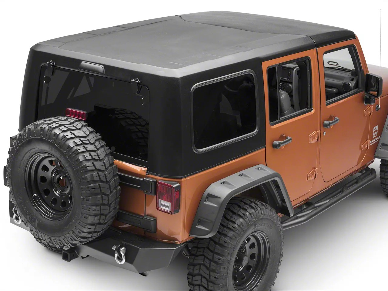 Smittybilt Jeep Wrangler 2Piece Hard Top Textured Black 518701 (07