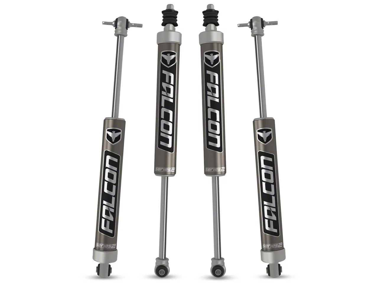 Falcon Shocks Jeep Wrangler 2.1 Monotube Front and Rear Shocks for 3 to