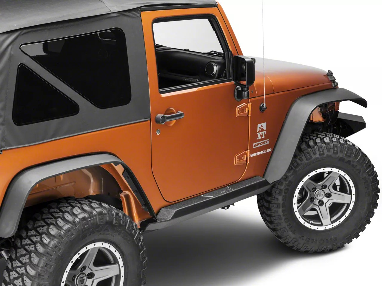 Smittybilt Jeep Wrangler XRC Atlas Rock Sliders w/ Step Textured