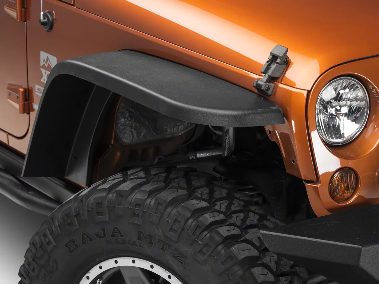 MCE Fenders Jeep Wrangler Gen II Factory Width HiClearance Flat Fender