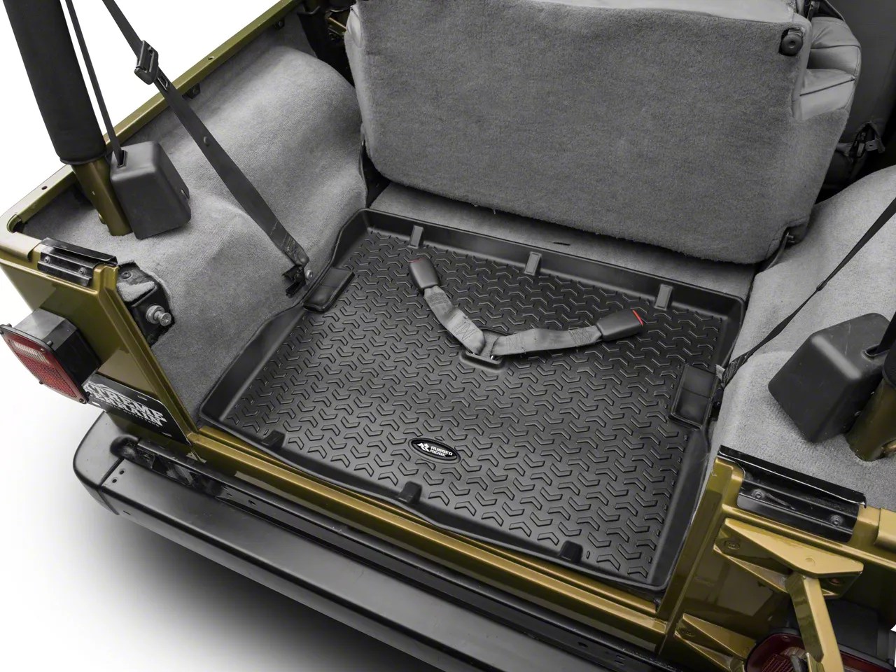 Rugged Ridge Jeep Wrangler AllTerrain Cargo Liner; Black 12975.11 (76