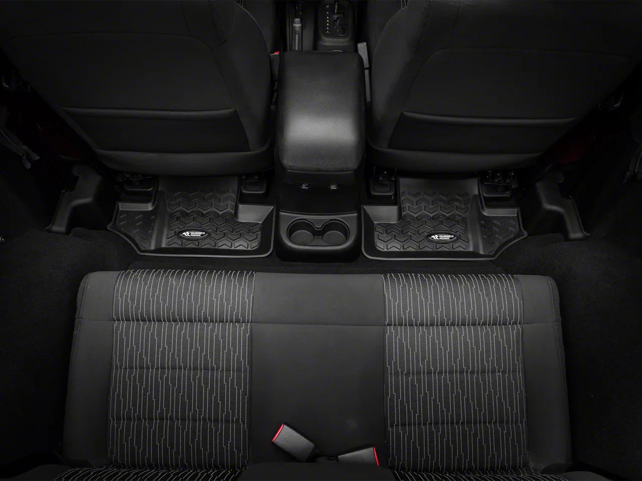 Rugged Ridge Jeep Wrangler All Terrain Rear Floor Liner Black 12950.