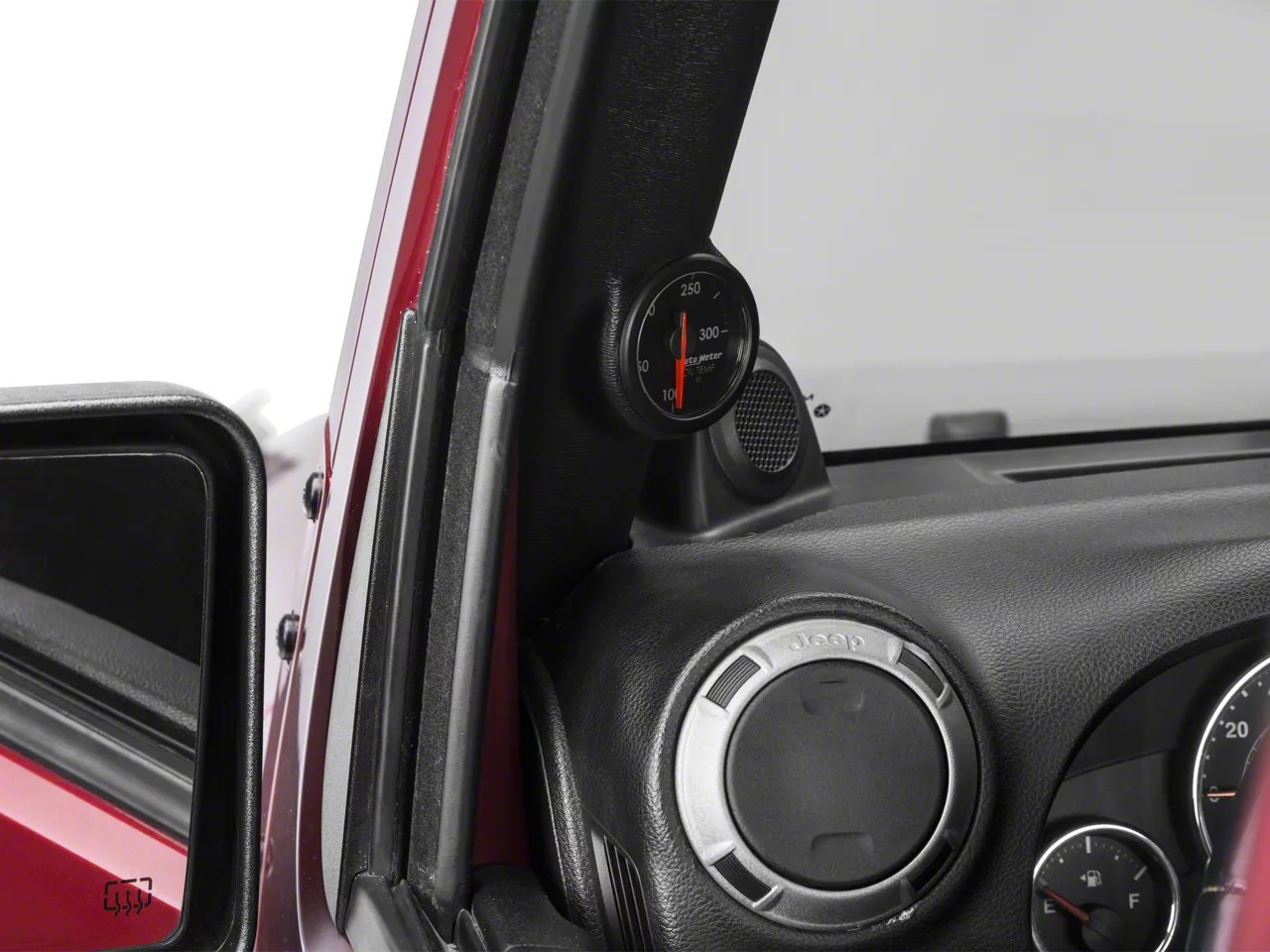 Auto Meter Jeep Wrangler AirDrive Oil Temperature Gauge; Electrical