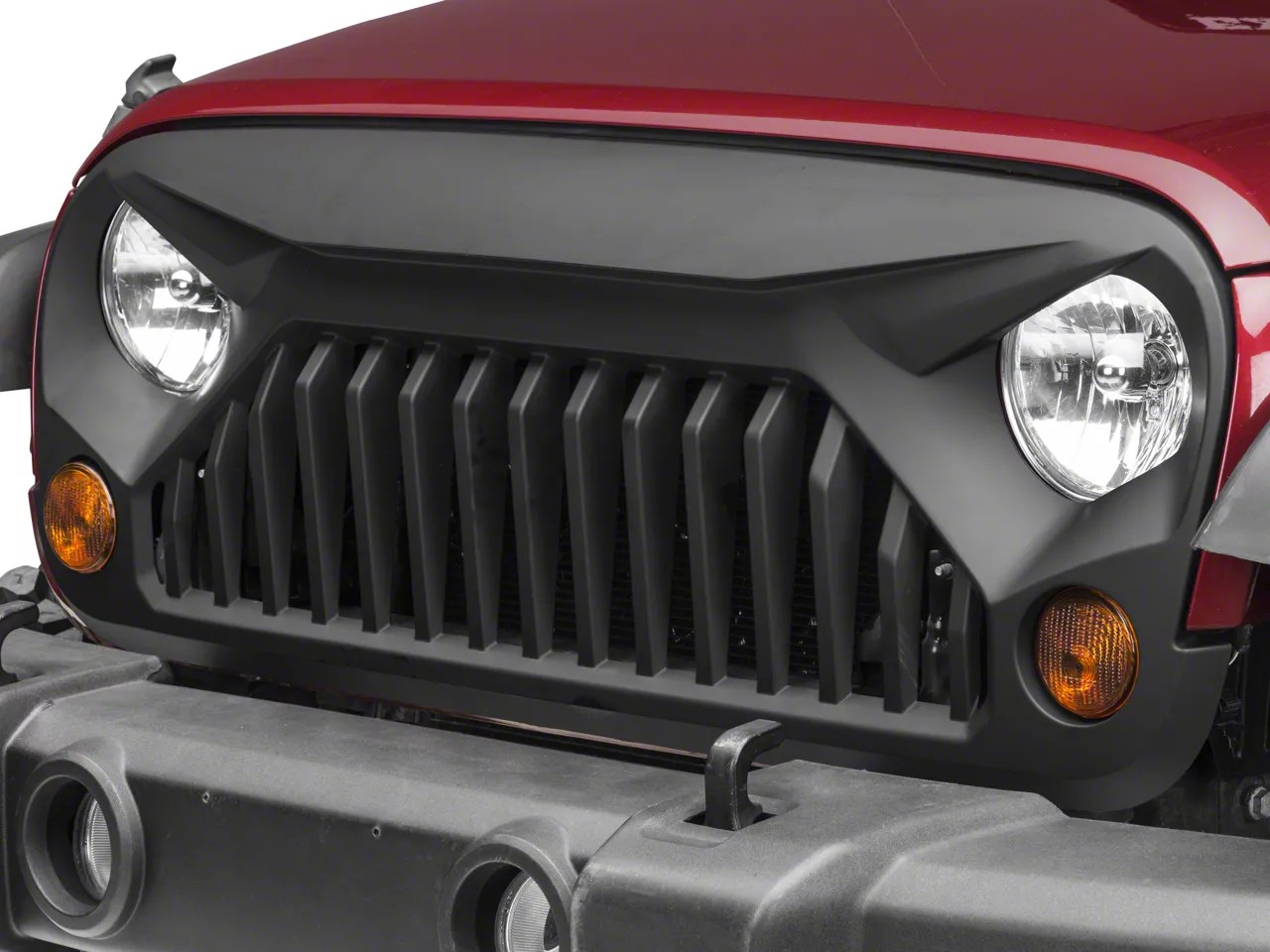 RedRock 4x4 Jeep Wrangler Gladiator Grille Matte Black J108023 (0718