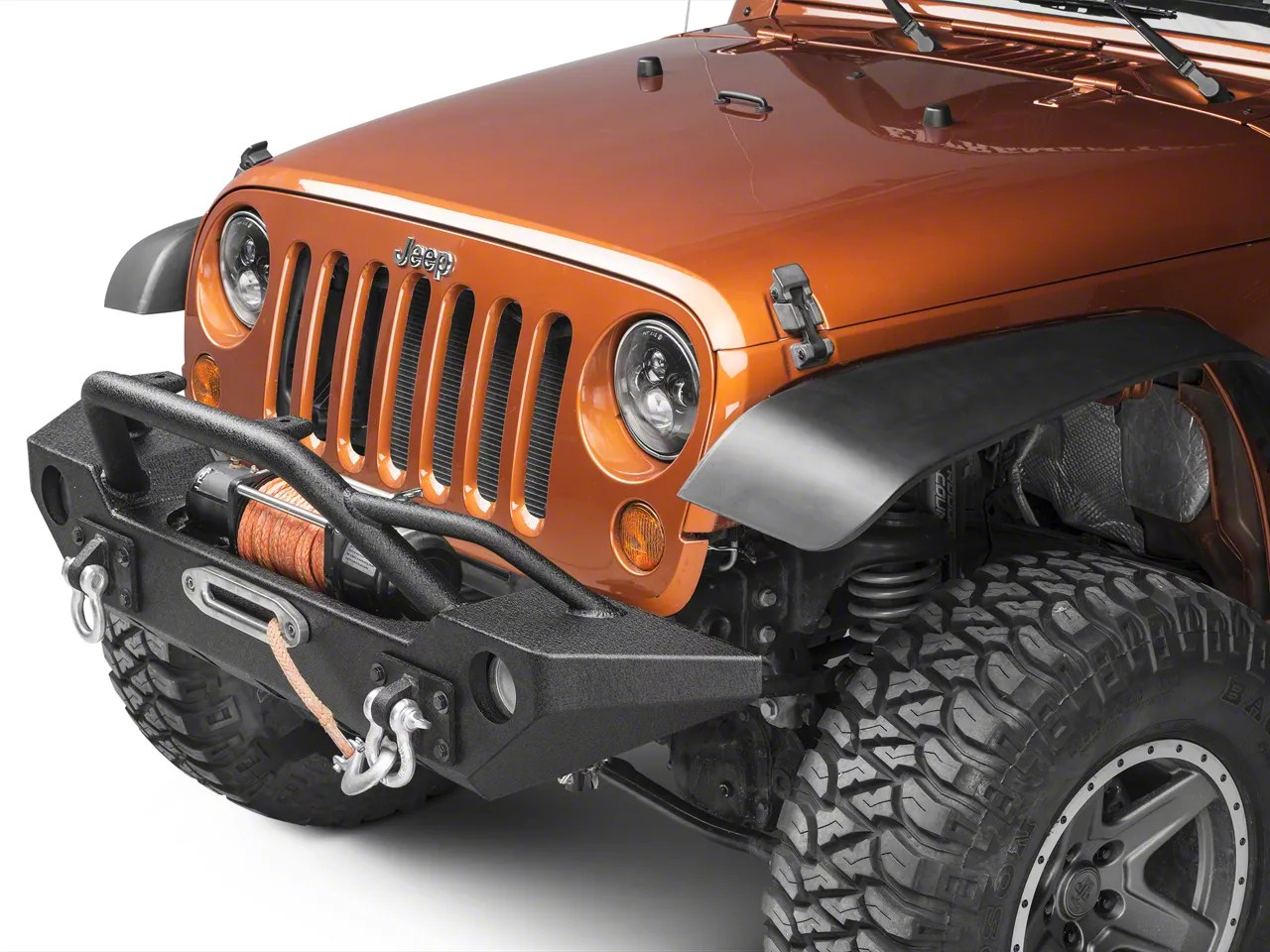 Barricade Jeep Wrangler Alloy Series Aluminum Front Bumper J108516 (07
