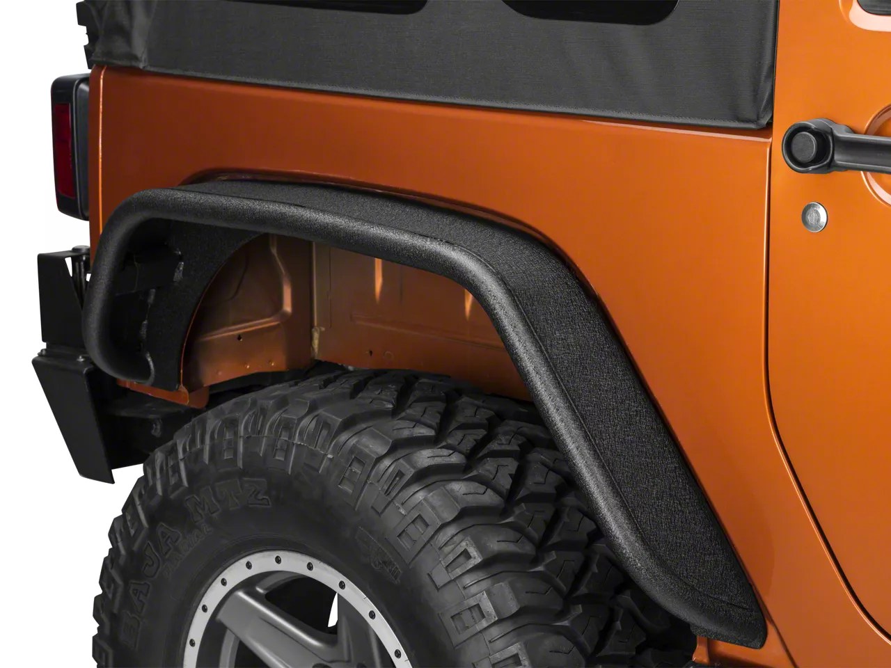 Barricade Jeep Wrangler Tubular Fender Flares; Rear J108521 (0718 Jeep Wrangler JK) Free Shipping