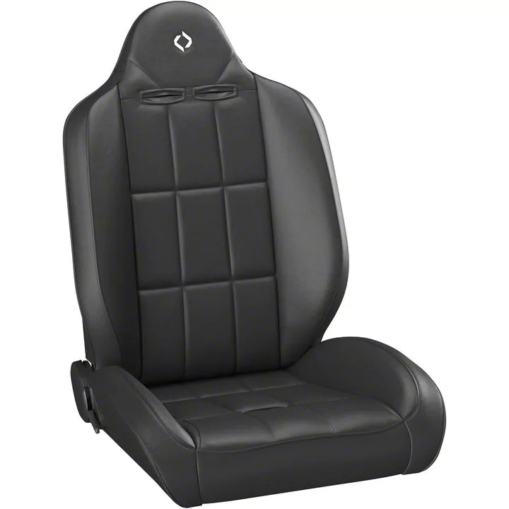 Corbeau Jeep Wrangler Baja RS Suspension Seat Black Vinyl 66401 (87