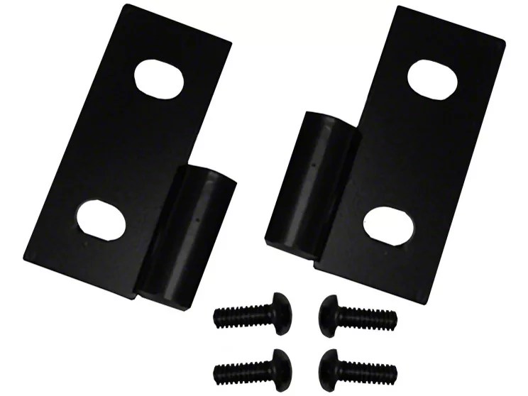Rugged Ridge Jeep Wrangler Black Lower Door Hinge Pair 11202.03 (87