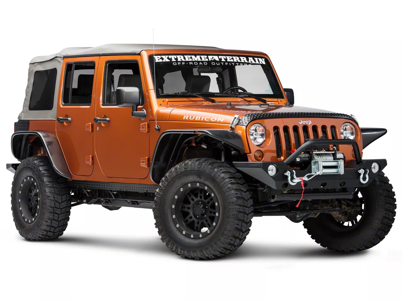 Rugged Ridge Jeep Wrangler 5Piece Body Armor Guard Kit Black 11651.50 (0718 Jeep Wrangler JK