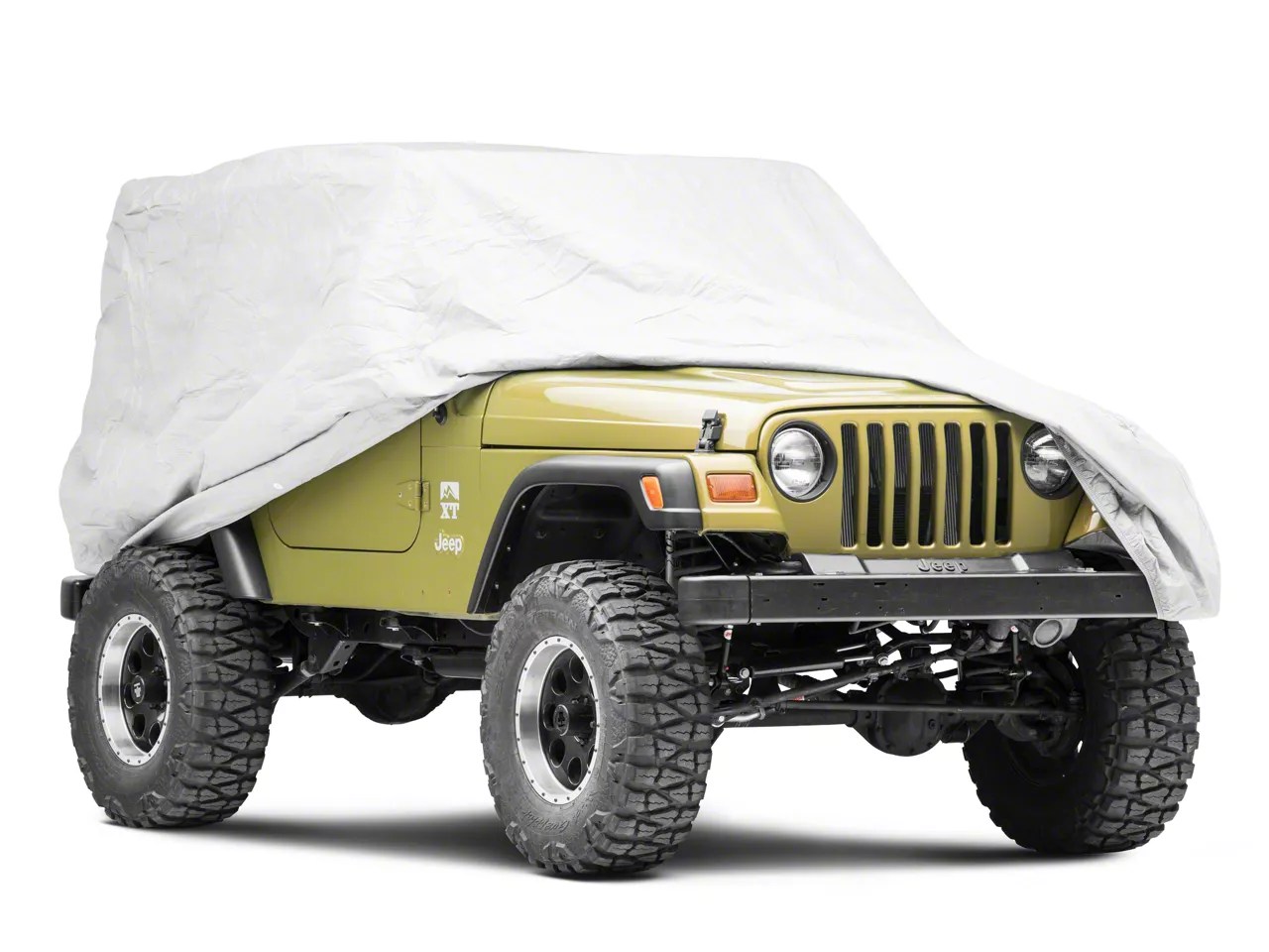 Jeep Wrangler Full Car Cover; Gray (7606 Jeep CJ7, Wrangler YJ & TJ