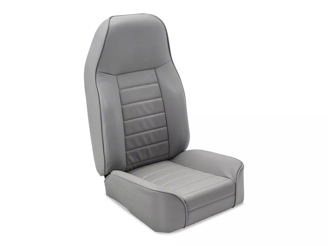 Smittybilt Jeep Wrangler Standard Front Bucket Seat Light Gray Denim