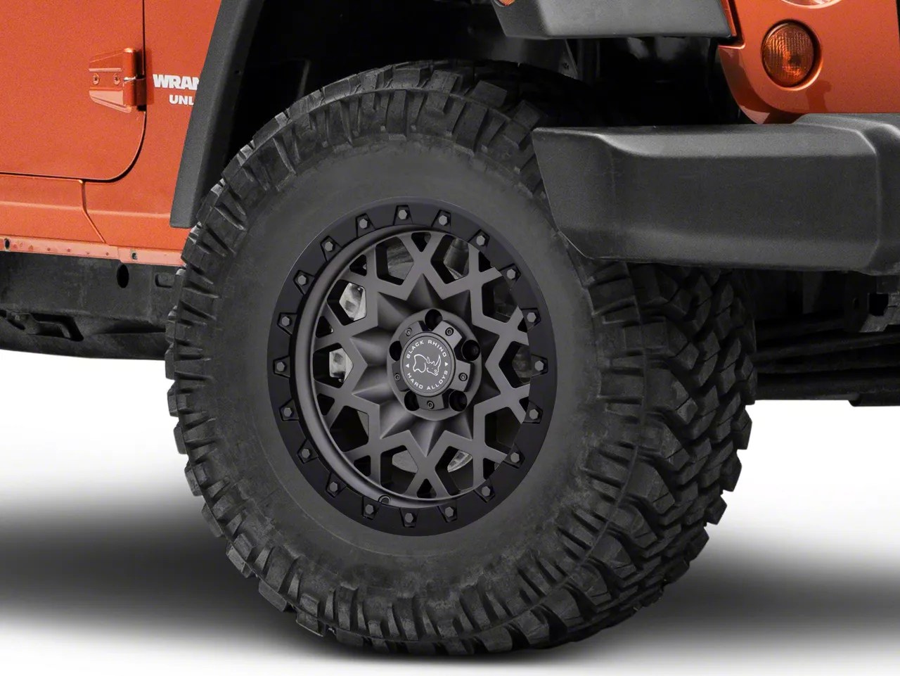 Black Rhino Jeep Wrangler Sprocket Matte Gunmetal Wheel; 17x9.5 1795SPK