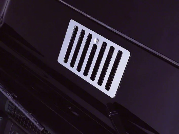 Rugged Ridge Jeep Wrangler Cowl Vent Cover Stainless Steel 11117.04