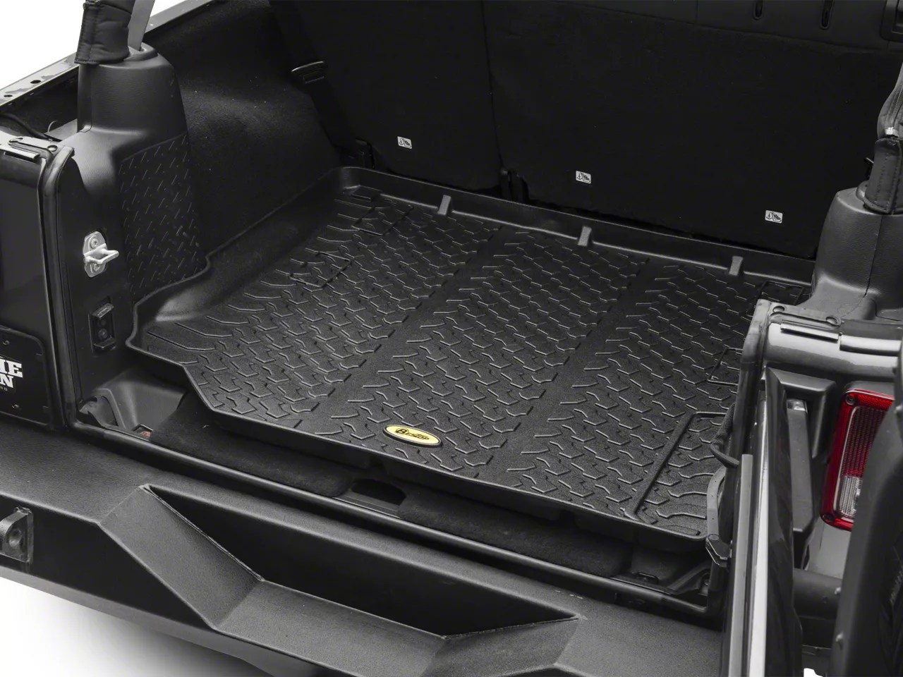 Bestop Jeep Wrangler Rear Cargo Liner Black J120168 (0718 Jeep