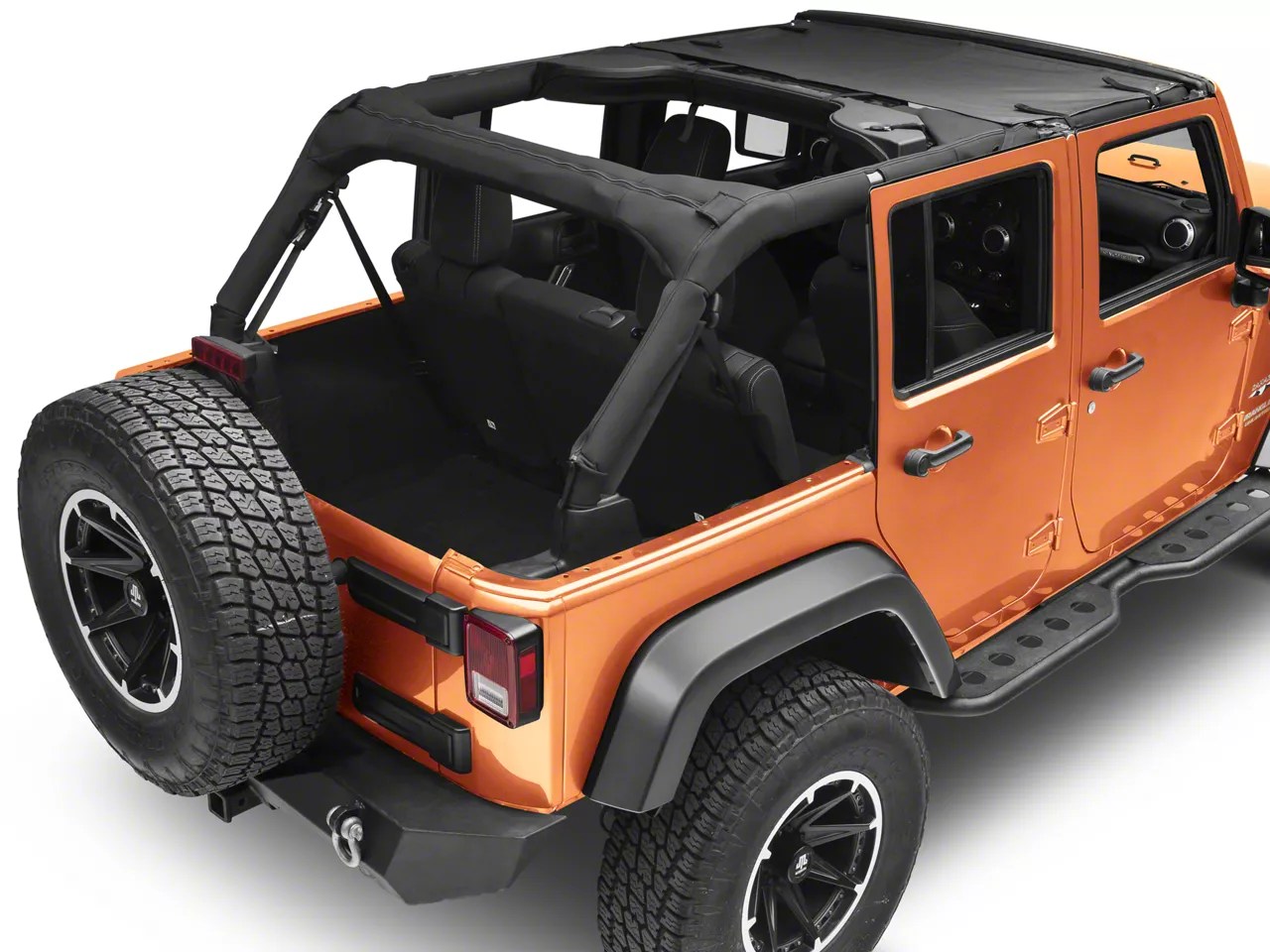 Jeep Wrangler JK 4doors Safari Bikini Top CableStyle Mesh Bestop 10