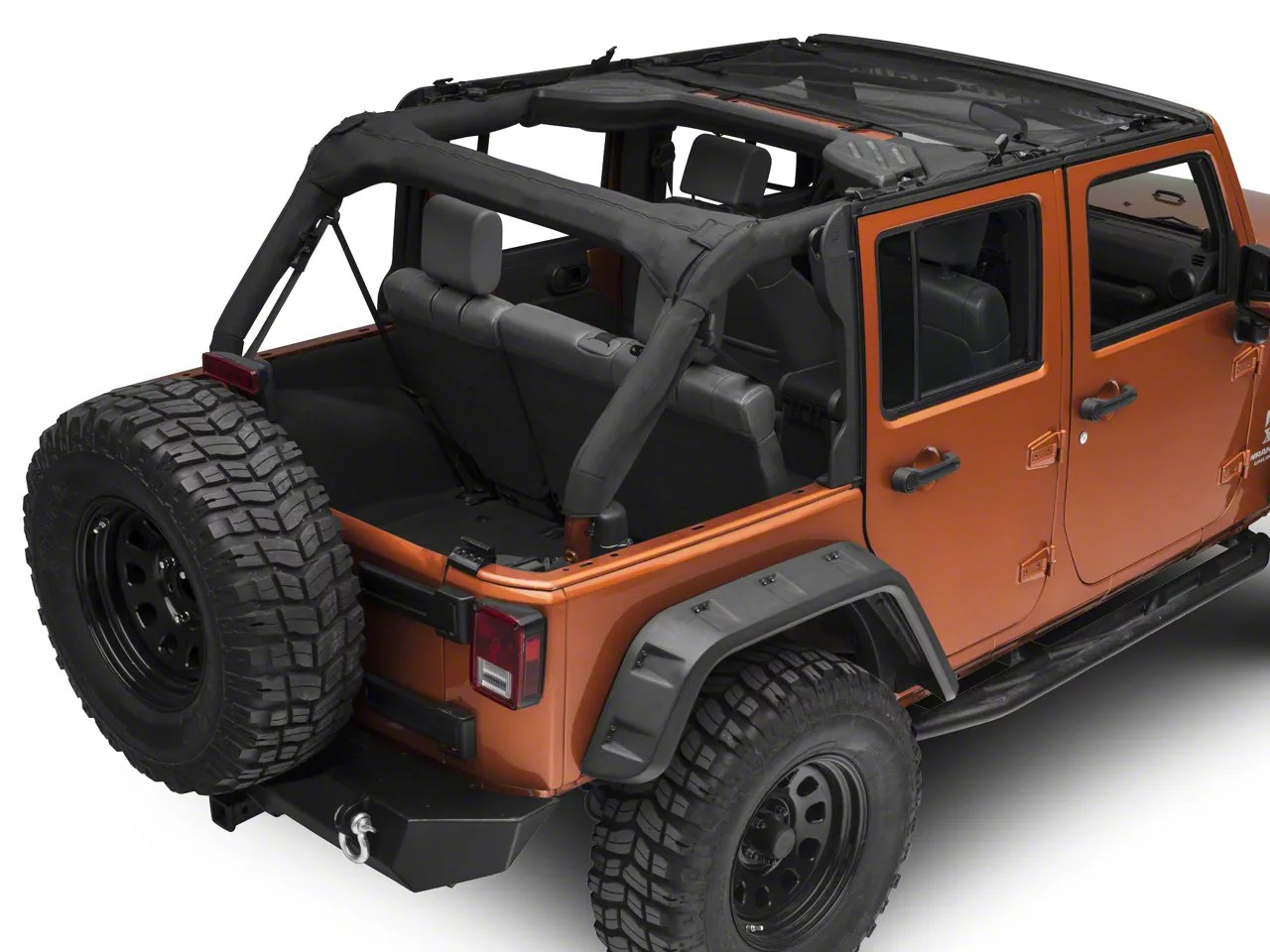 Bestop Jeep Wrangler Targa Style Sun Bikini Top Mesh BES5240011 (07