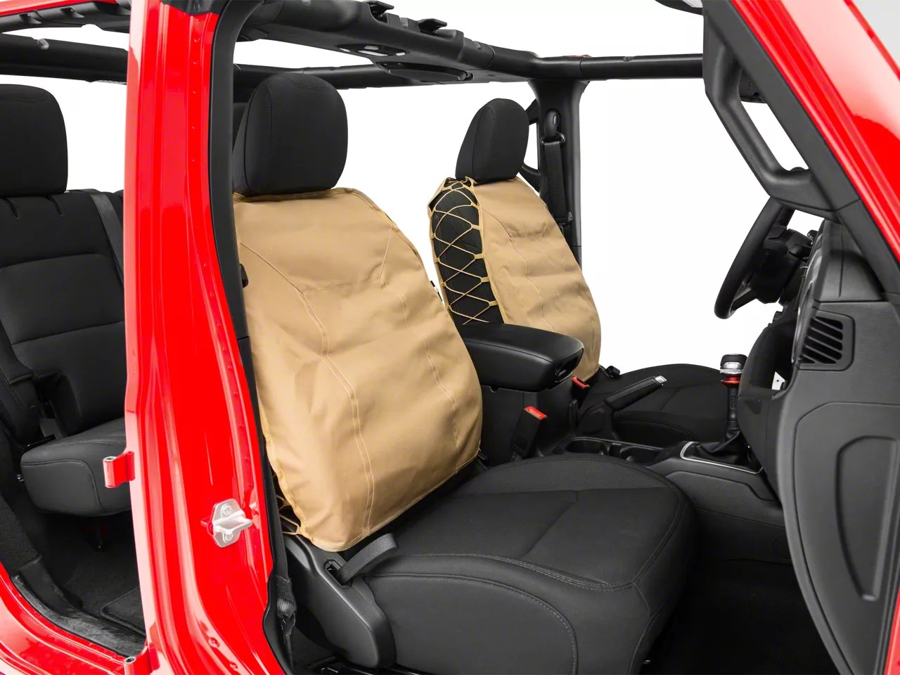 Smittybilt Jeep Wrangler G.E.A.R. Front Seat Covers Coyote Tan