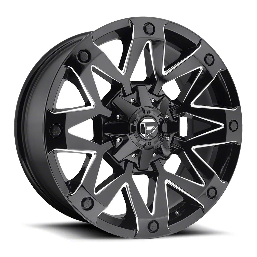 Fuel Wheels Jeep Wrangler Ambush Gloss Black Milled Wheel 20x9