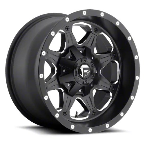 Fuel Wheels Jeep Gladiator Boost Matte Black Milled Wheel 17x9