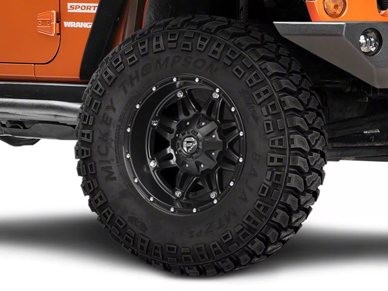 Fuel Wheels Jeep Wrangler Hostage Matte Black Wheel 18x9 +01mm Offset