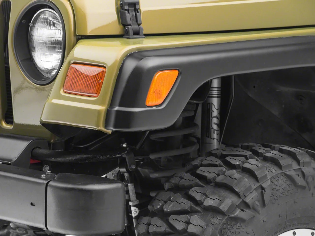 Amber LED Marker Lights For Jeep Wrangler Flat Fenders YJ CJ JK TJ