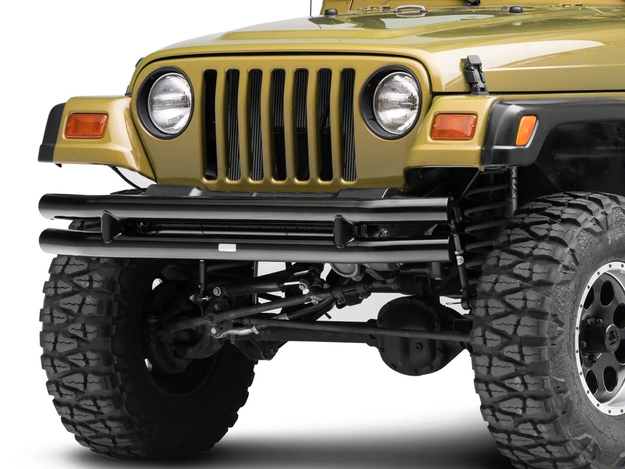 Rugged Ridge Jeep Wrangler Tubular Front Bumper Gloss Black 11560.02