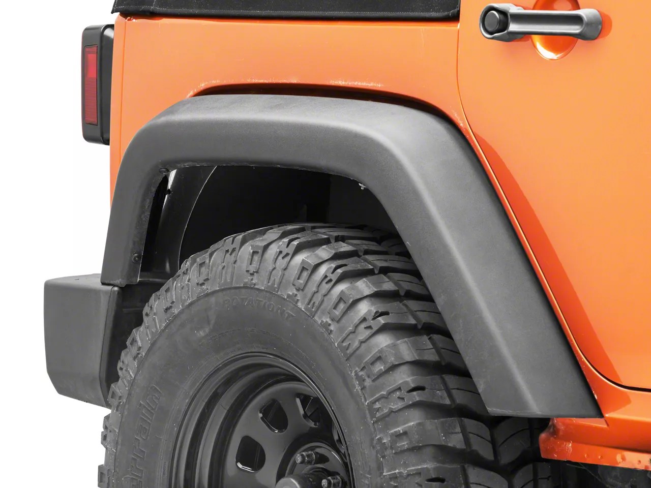 Go Rhino Jeep Wrangler Aluminum Wheel Well Inner Fender Liners; Rear