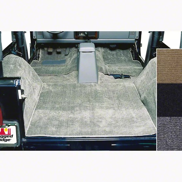 Rugged Ridge Jeep Wrangler Deluxe Complete Carpet Kit Gray 13690.09