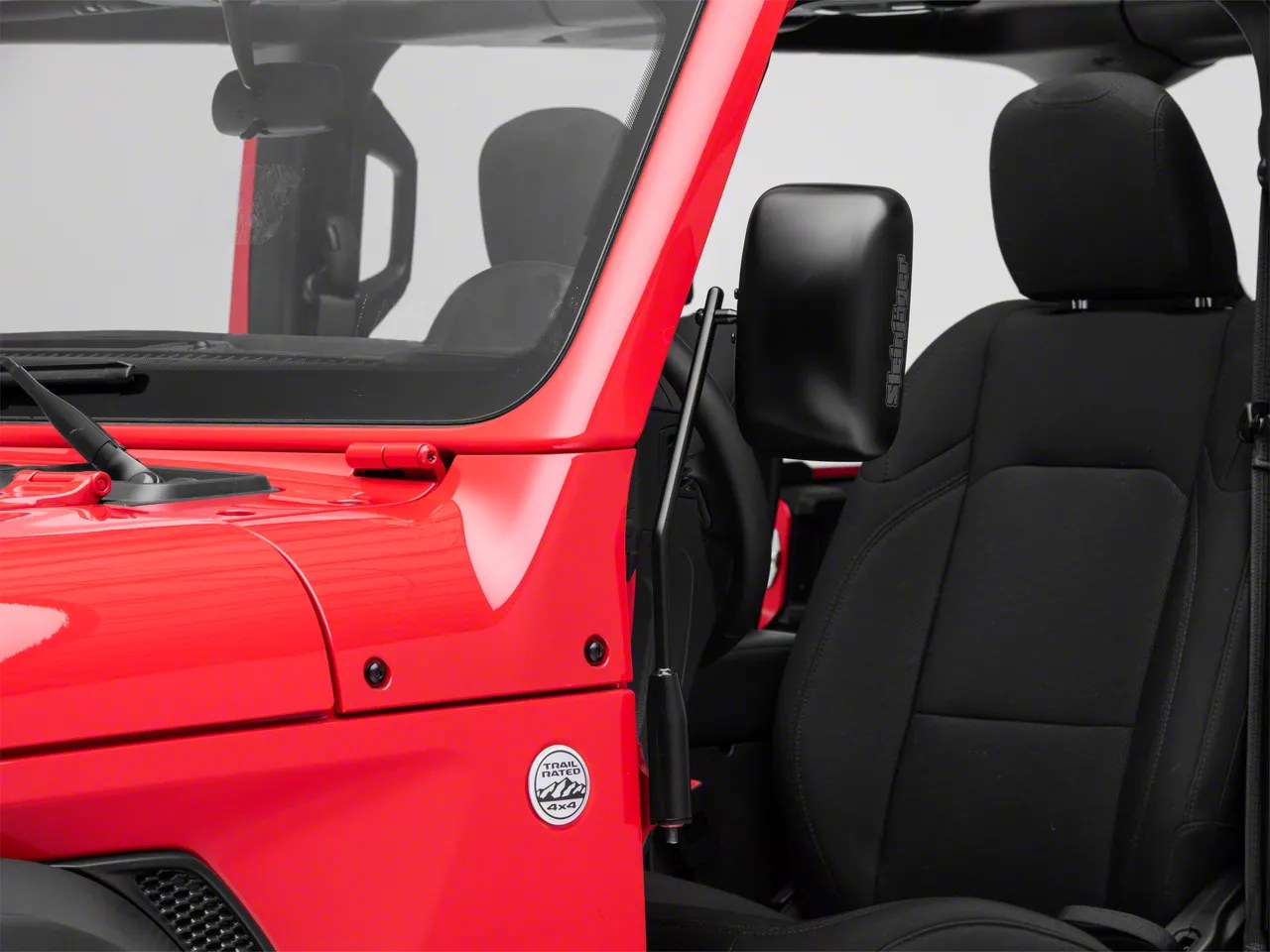 Steinjager Jeep Gladiator Door Hinge Mounted Mirrors Black J0048085