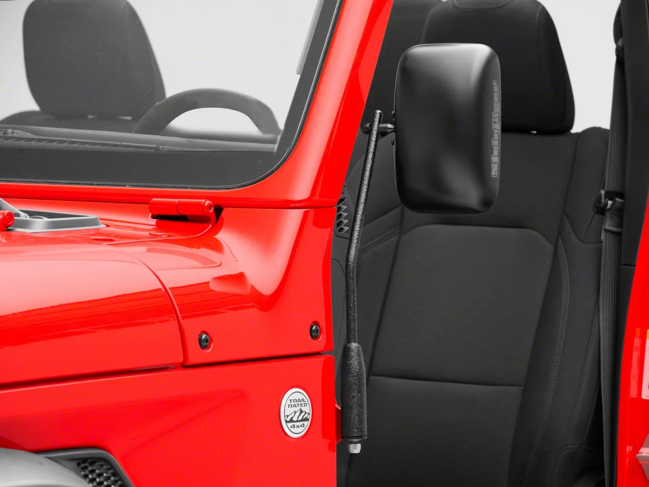 Steinjager Jeep Gladiator Door Hinge Mounted Mirrors Textured Black