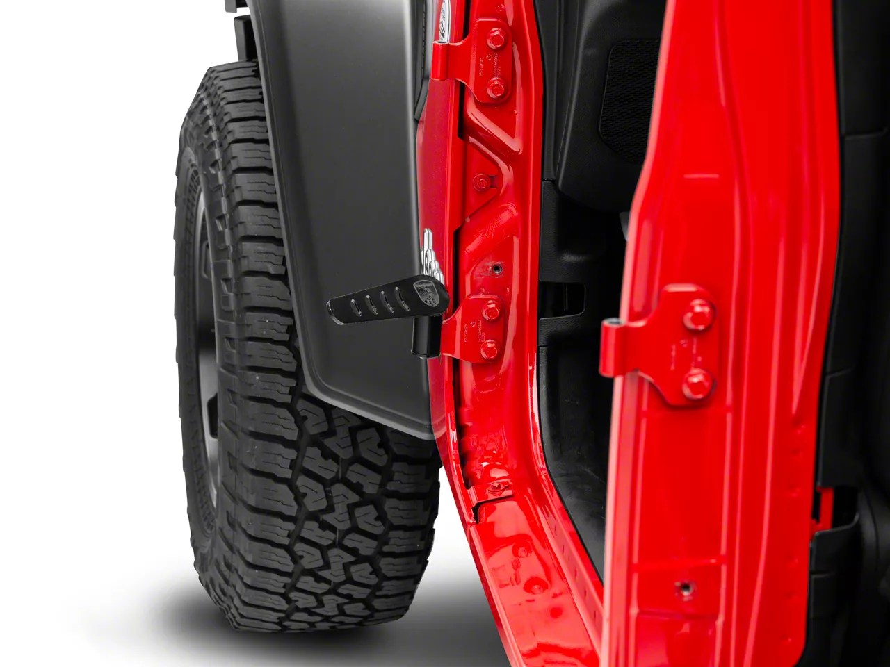 Steinjager Jeep Gladiator Stationary Foot Pegs Black J0048043 (2020 Jeep Gladiator JT)