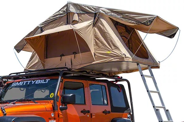 Smittybilt Jeep Wrangler Overlander 2 Person Roof Tent Coyote Tan