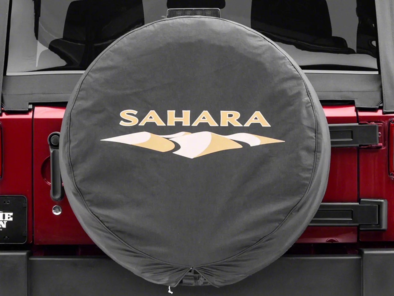 Mopar Jeep Wrangler Sahara Design Spare Tire Cover; 32Inch Tire Cover