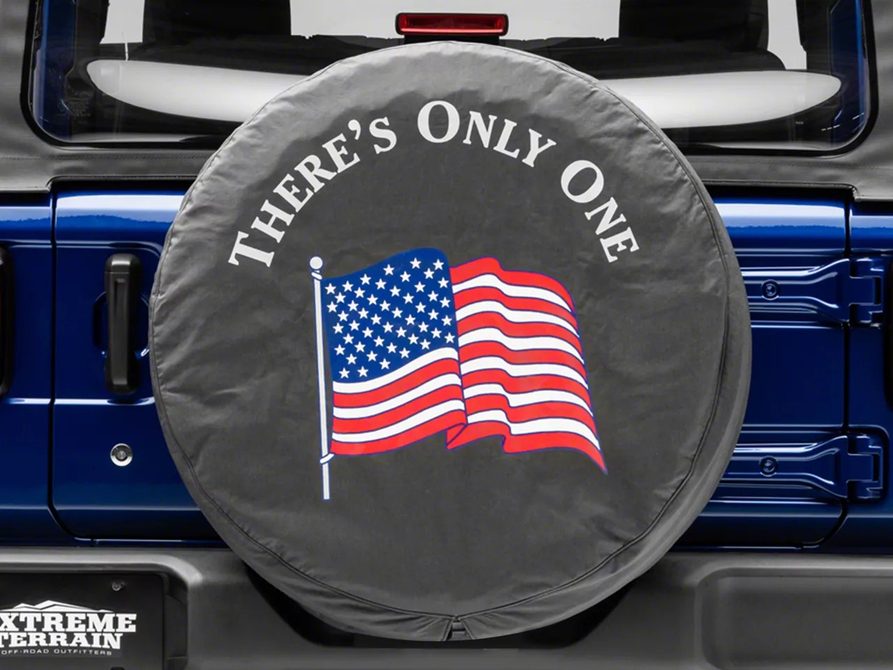Mopar Jeep Wrangler There's Only One American Flag Spare Tire Cover