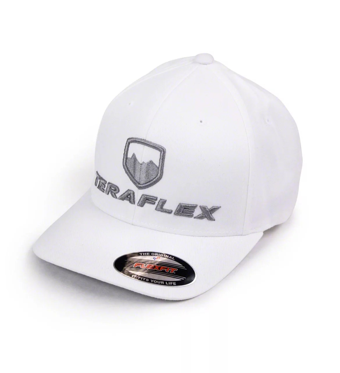 Teraflex Jeep Wrangler Premium FlexFit Hat White J131041