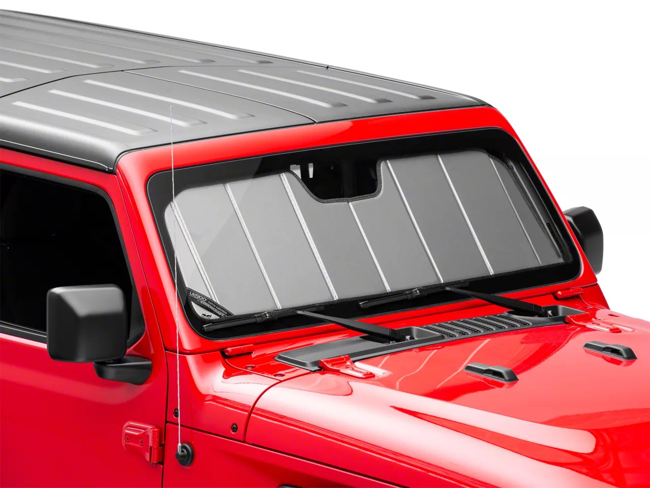 Covercraft UVS100 Heat Shield Jeep Wrangler Custom Sunscreen; Silver
