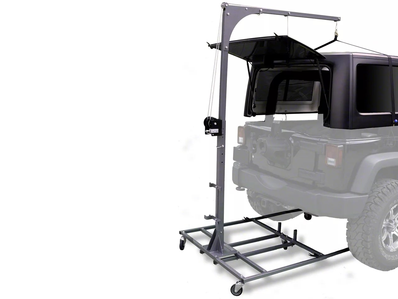 Door Rack Hardtop Carrier Storage Cart Combo(0721 Jeep Wrangler JK JL