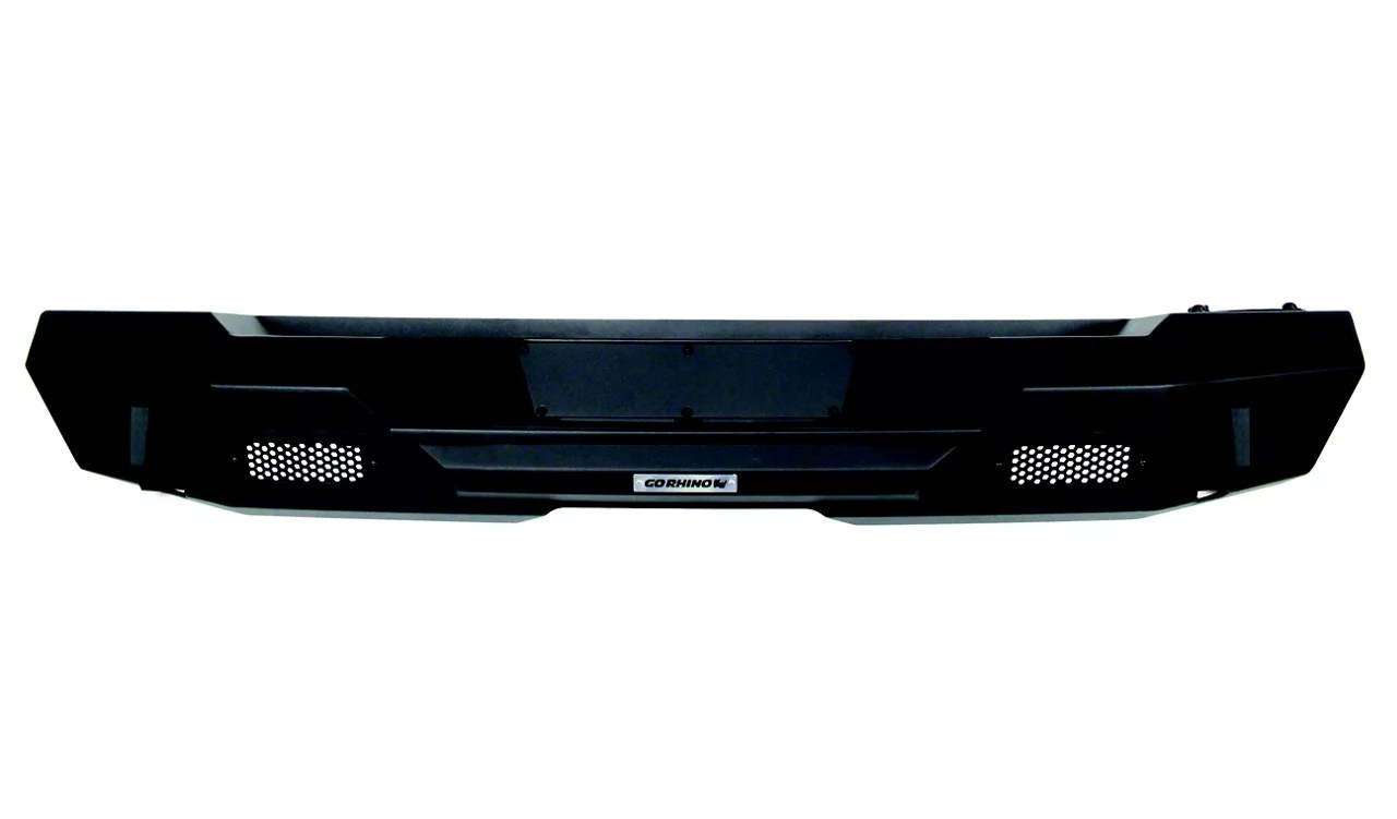 Go Rhino Jeep Wrangler Trailline Stubby Rear Bumper; Textured Black
