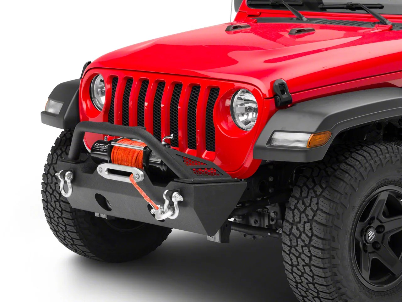 Barricade Jeep Wrangler Battalion Stubby Front Bumper J132828 (1824