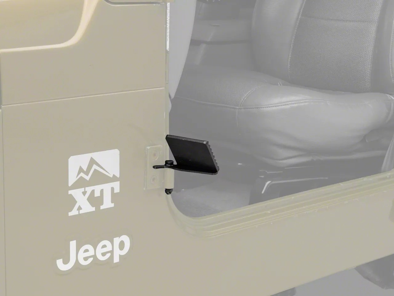 Fishbone Offroad Jeep Wrangler Foot Pegs; Gloss Black FB21078 (7606