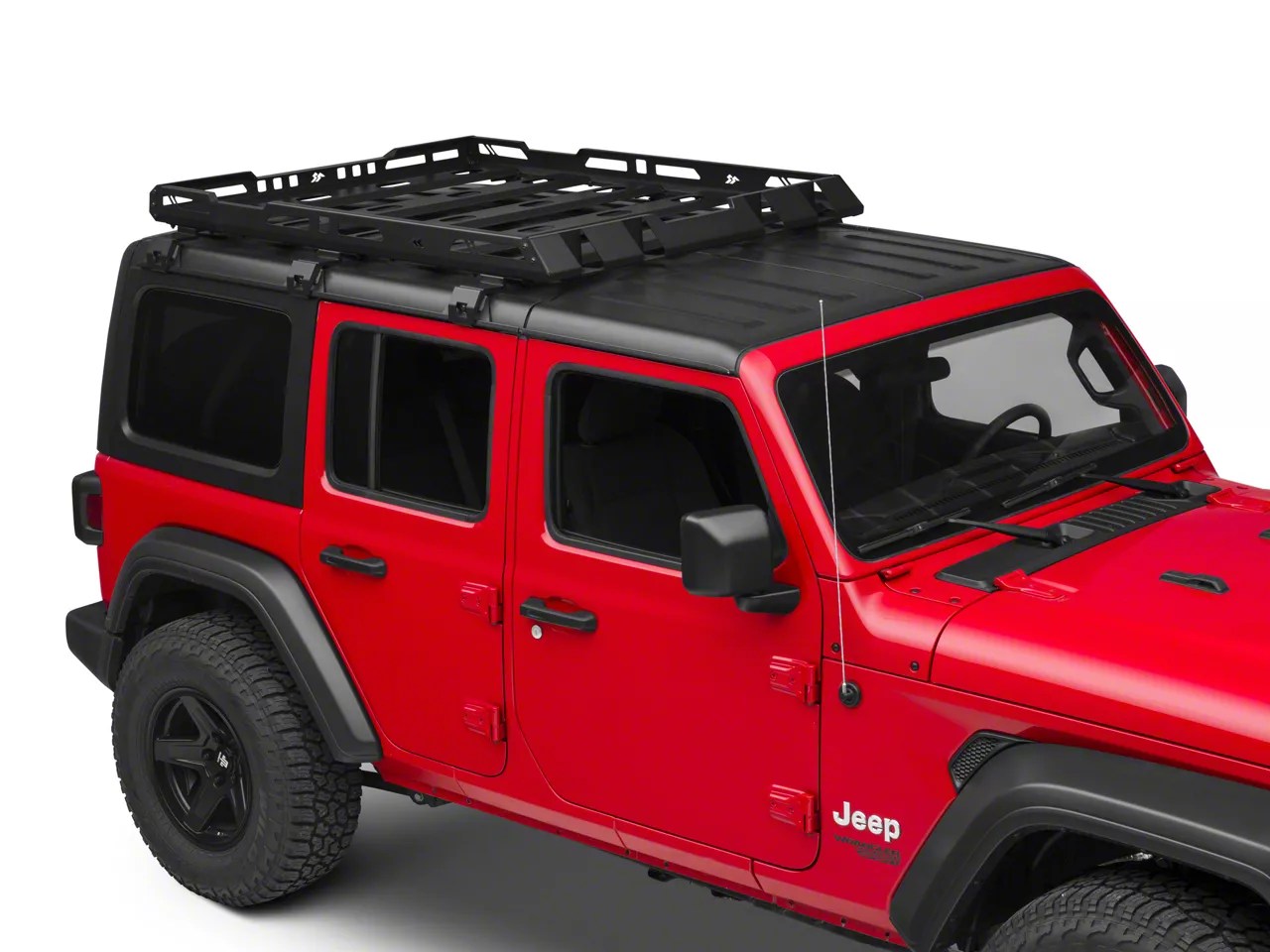 For Jeep Wrangler JK 2007 2017 Steel Roof Rack With Two Ladders Doors
